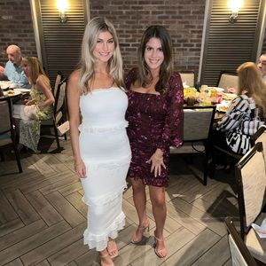 White midi tight dress